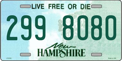 NH license plate 2998080
