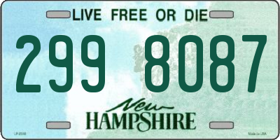 NH license plate 2998087