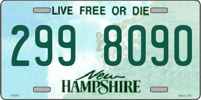 NH license plate 2998090