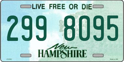 NH license plate 2998095