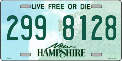 NH license plate 2998128