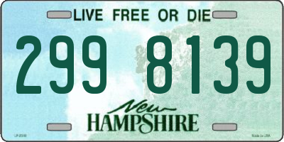 NH license plate 2998139