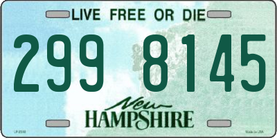 NH license plate 2998145