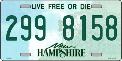 NH license plate 2998158
