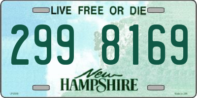 NH license plate 2998169