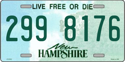 NH license plate 2998176