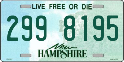 NH license plate 2998195