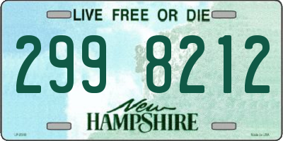 NH license plate 2998212