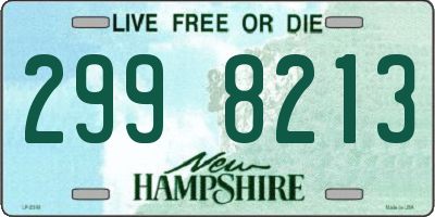 NH license plate 2998213