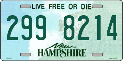 NH license plate 2998214