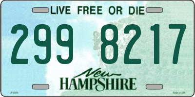 NH license plate 2998217