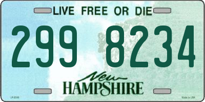 NH license plate 2998234