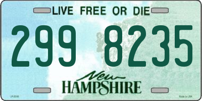NH license plate 2998235