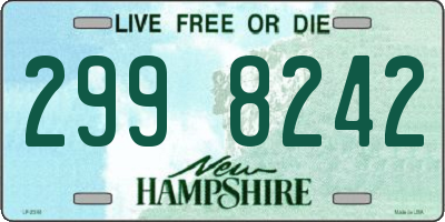 NH license plate 2998242