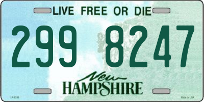 NH license plate 2998247