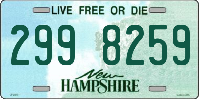 NH license plate 2998259