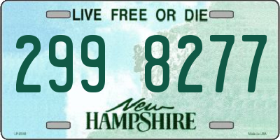 NH license plate 2998277