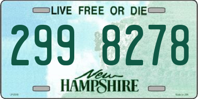 NH license plate 2998278