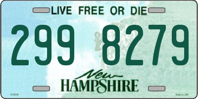 NH license plate 2998279