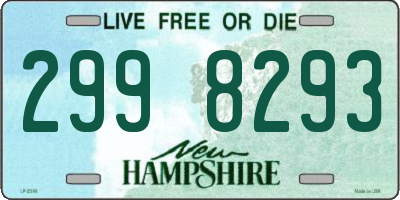 NH license plate 2998293