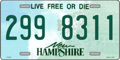 NH license plate 2998311