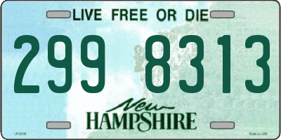 NH license plate 2998313