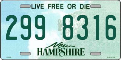 NH license plate 2998316