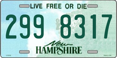 NH license plate 2998317