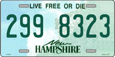 NH license plate 2998323