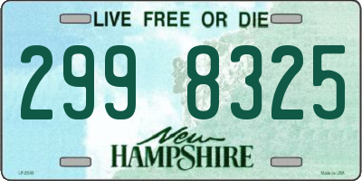 NH license plate 2998325