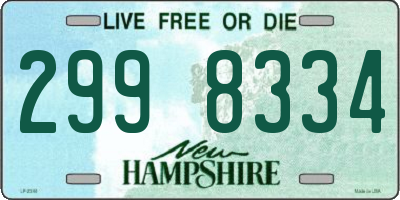 NH license plate 2998334