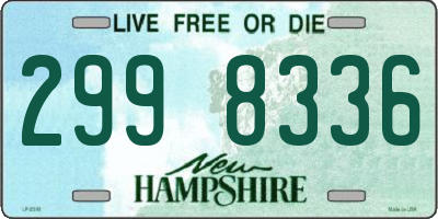 NH license plate 2998336
