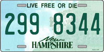 NH license plate 2998344