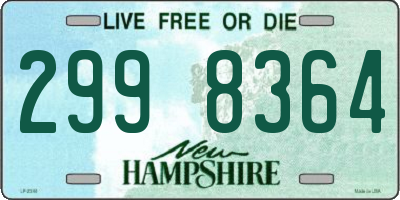NH license plate 2998364