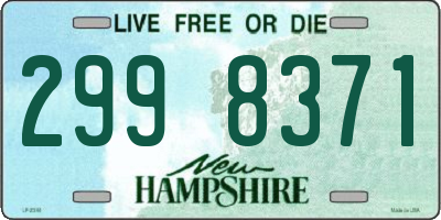 NH license plate 2998371