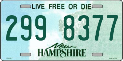 NH license plate 2998377