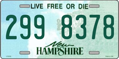 NH license plate 2998378