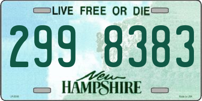 NH license plate 2998383