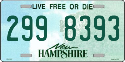NH license plate 2998393