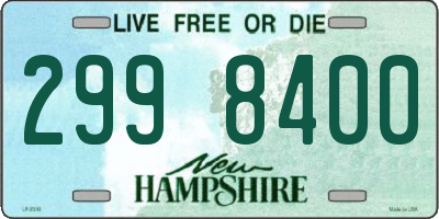 NH license plate 2998400