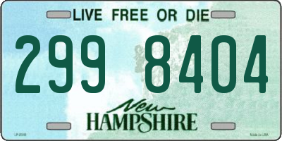 NH license plate 2998404