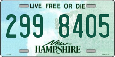 NH license plate 2998405