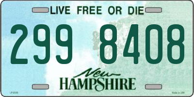 NH license plate 2998408