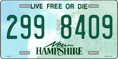 NH license plate 2998409