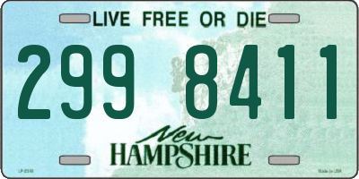 NH license plate 2998411