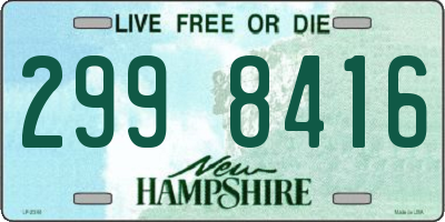NH license plate 2998416