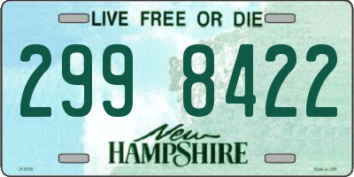 NH license plate 2998422