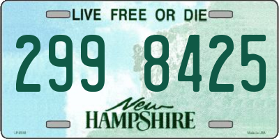NH license plate 2998425