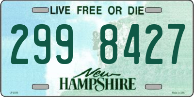 NH license plate 2998427