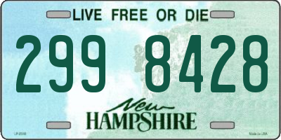 NH license plate 2998428